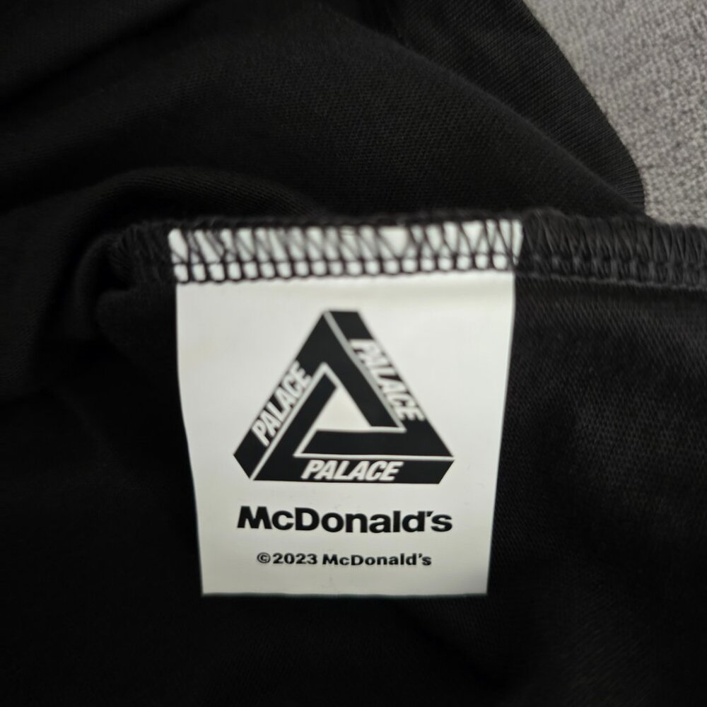 Palace McDonald's Shirt Medium Black Mens Skateboard Tee NEW McDonalds Skater - Picture 4 of 5